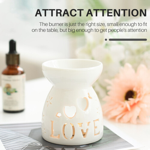 Keramik-Diffusor, Kerzenbrenner, Duftlampe für ätherische Öle - Liebe 1