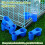 24 Pcs Bird Drinker Feeder Cups Water Bottle Cup for Cage Blue 4