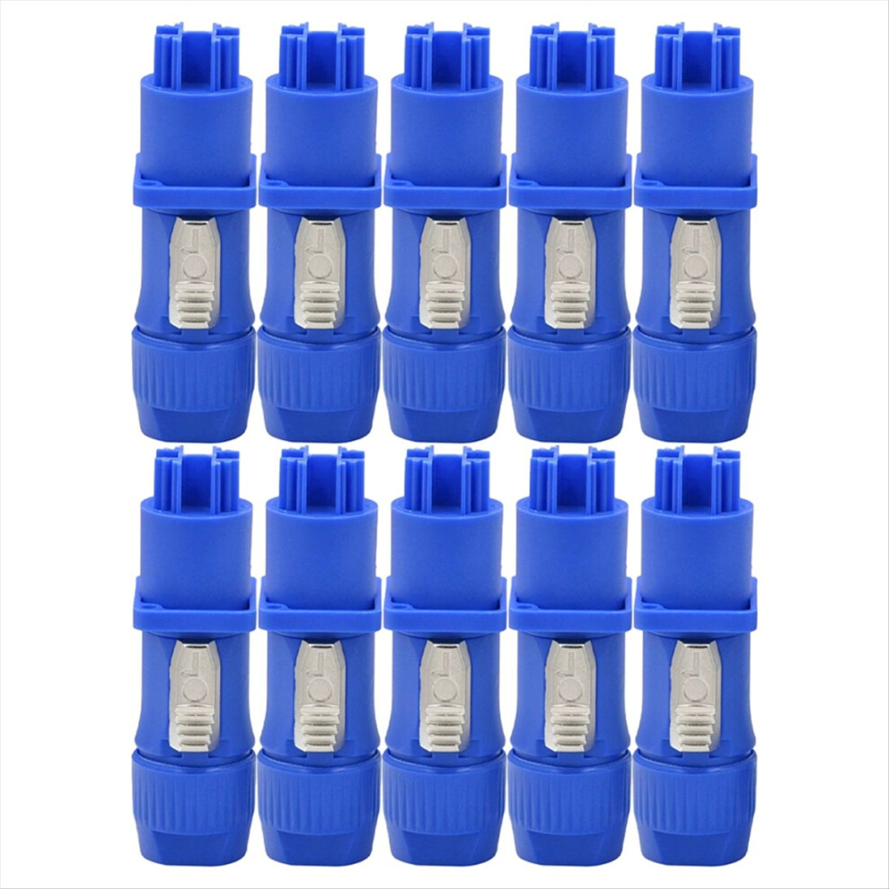 10Pcs Powercon Connector Input And Output Set Blue 4854133899569