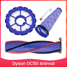 DC50 Roller Brush and Filter Replacement for Dyson Animal Multi Floor Complete Vacuum Washable Filters Set