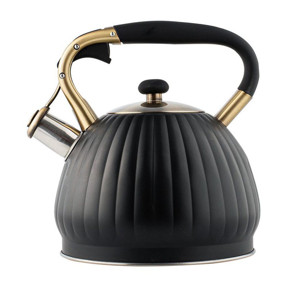 3.5L Whistling Kettle Stainless Steel Whistle Tea for Gas Stove Induction Cooker Pumpkin Shape Pot
