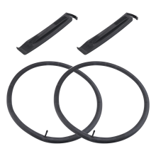 Lot de 2 chambres à air pour pneus VTT 26 pouces x 1,75/1,95/2,10/2,125 avec valve Schrader - Accessoires vélo