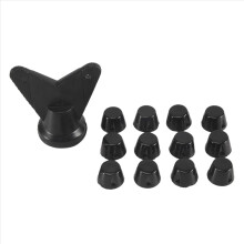 12 clavos para botas de fútbol profesionales, tacos de repuesto M5 con llave, zapatas de pista de 10 mm