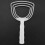 Meat Scraper Bone Dust White Poly Remover Square 5