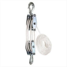 Block and Tackle Pulley System Rope Hoist with Lifting Power Breaking Strength Heavy Duty 15m