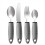 Adaptive Utensils Set, 4pcs for Hand Tremors,Elderly, Arthritis,Parkinsons-Built Up 1