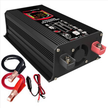 Inverter di potenza per auto da 6000 W, DC 12 V a CA 220 V, convertitore di carica elettronico universale a onda sinusoidale, 2 USB, carica esterna