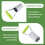 Automatic Transplanter Garden Hand Bulb Planter Tool with Depth Mark Soil Release Planting for Digging Hole Seed B 6