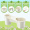 24 Pcs Bird Drinker Feeder Cups Water Bottle Cup for Cage White 3