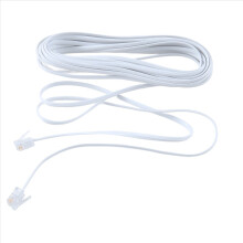 6P2C RJ11 mannelijk naar stekker telefoonkabel 5M