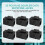 25 Pcs Rj45 Coupler Cat6 Keystone Jacks Inline Female to Insert 4