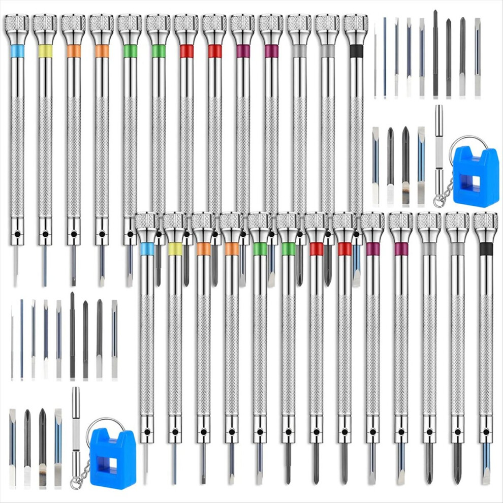 26Pcs Watch Screwdriver Set, Anti Slip Small 0.6-2.0Mm Mini Screw Driver, Electronic Repair Tool Kit 4851004456067