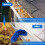 Gutter Cleaning Brush Roofing Tool with Telescopic Extendable Pole 8.2Ft Guard Cleaner Easy Remove Leave, blue 3