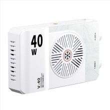 Luce video LED portatile da 40 W, tascabile, mini, per esterni, ad alta luminosità, può caricare il telefono.
