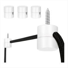 3-pack plafondhaken voor het ophangen van lampen, hanglamphaak, haken, doe-het-zelf lamp wit
