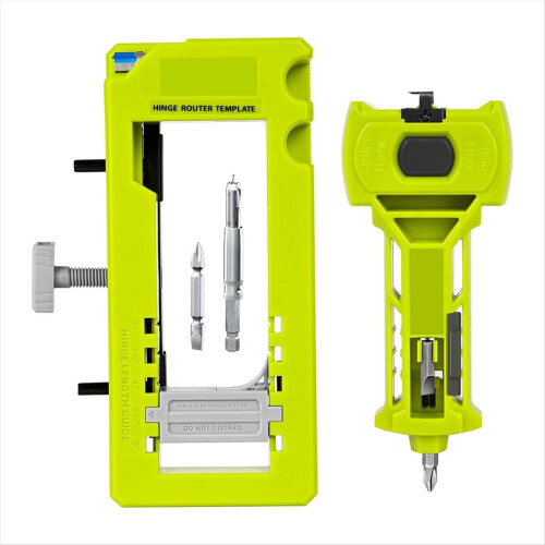 Door Hinge & Latch Installation Kit, Mortiser Template, for Accurate Chiseling and Scoring