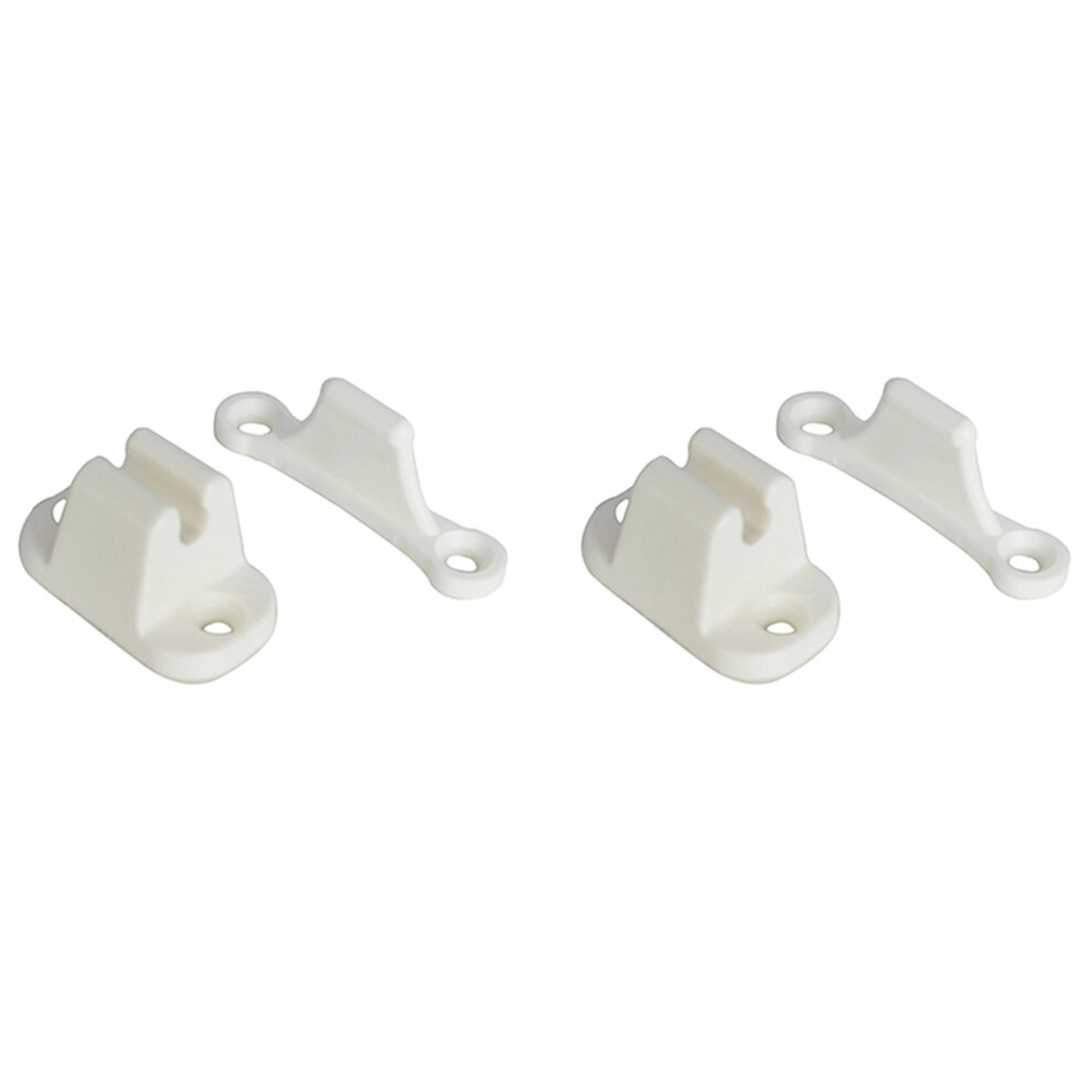 4X Door Retainer Kit T Shape Stop Retaining Catch Latch For Rv Caravan Motorhome Boat Holder White 4852887721990