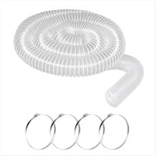 PVC-Staubabsaugschlauch mit 2 1/2-Zoll-Anschlüssen, 3 m (10 Fuß), Staubschlauch, Rauchabsaugsystem