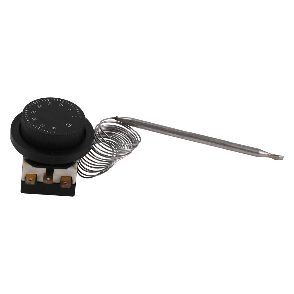 1Nc 1No Ac 250V/380V 16A 0-40C Temperature Control Switch Capillary Thermostat 4852887715708
