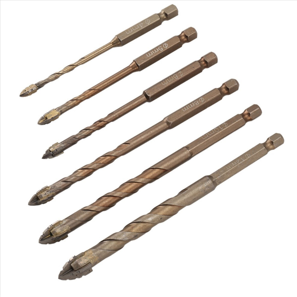 Four-Flute Sawtooth Eccentric Drill Bit, Four Edged Serrated Drill, Bit 4851004443593