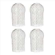 4 stuks dakgootbeschermers, 3,5 inch aluminium bladfilterzeef, uitbreidbare beschermer