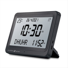 Azan Clock Automatic Worldwide Digital 8 Prayer Sounds Islamic Wall and Desk D