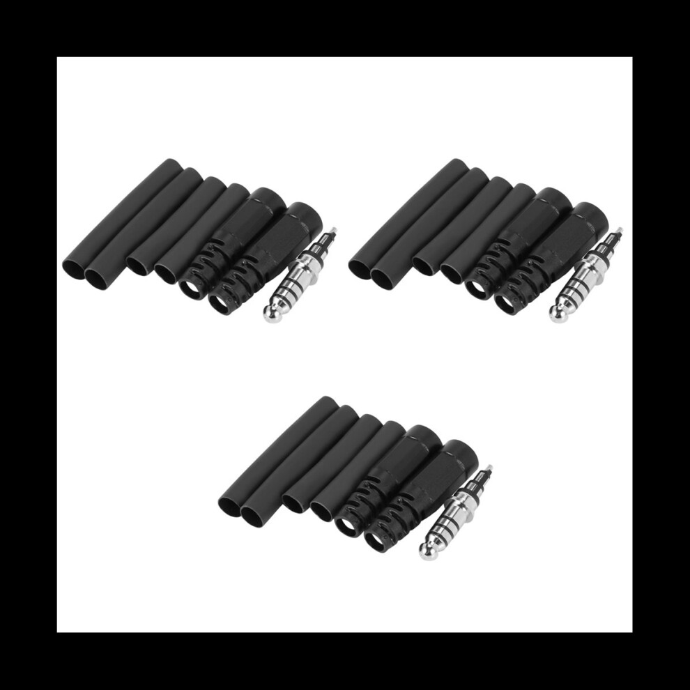3X Replacement Helicopter Plug Headset Adapter U-174 / U Type A Solder For David Clark 4852887735966