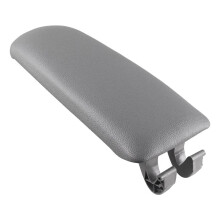 Tampa do apoio de braço em couro cinza para console central - Audi A4 B6 B7 2002-2008 8E0864245E