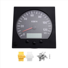 Contachilometri universale per camion con diametro di 140 mm, tachimetro da 0 a 125 km/h, con retroilluminazione 9-36 V