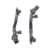 2 mangueras de ventilación del cárter izquierda y derecha para BMW 550I, 650I, 750I, 750Li, B7, X5, X6, N63, 11157646086, 11157646087