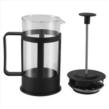 French Press Coffee & Tea Maker 12Oz, Thickened Borosilicate Glass Rust-Free and Dishwasher Safe