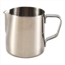 Brocca per latte in acciaio inox per schiumatore, per caffè latte artigianale (200 ml)