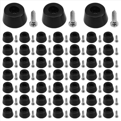 Conjunto de 52 pés de borracha para tábua de corte (0,31 x 0,59 polegadas), antirriscos para cadeiras e outros móveis. 2