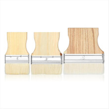 Conjunto de 3 pincéis planos e largos de 3/4/5 polegadas para tintas a óleo e acrílicas.