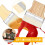 Conjunto de 3 pincéis planos e largos de 3/4/5 polegadas para tintas a óleo e acrílicas. 3