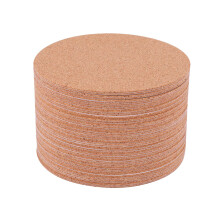 Self-Adhesive Cork Coasters,Cork Mats Backing Sheets for Coasters and DIY Crafts Supplies (60 Pcs, Round)