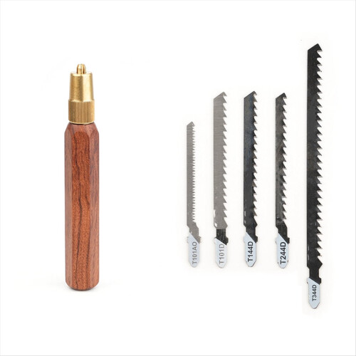 Woodworking Household Use Small Handheld Saw Interchangeable Blade Fine/Coarse Teeth Handle Hand A