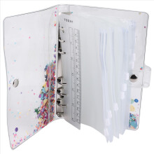 A6 Binder,Budget Binder,Used for Budgeting,Budget Planning Notepad, Cash Envelope Binder, Pink with Budget