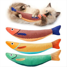 3 Pcs Cat Toys Saury Fish,Cat Chew Toy Catnip for Indoor Cats