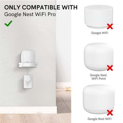 For Google Nest WiFi Pro Wall Mounting Bracket Intelligent Speaker Storage Base, 1 PCS