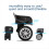 4 Pack Luggage Replacement Wheels, Suitcase Spinner Universal Swivel Wheel for 7