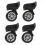 4 Pack Luggage Replacement Wheels, Suitcase Spinner Universal Swivel Wheel for 3