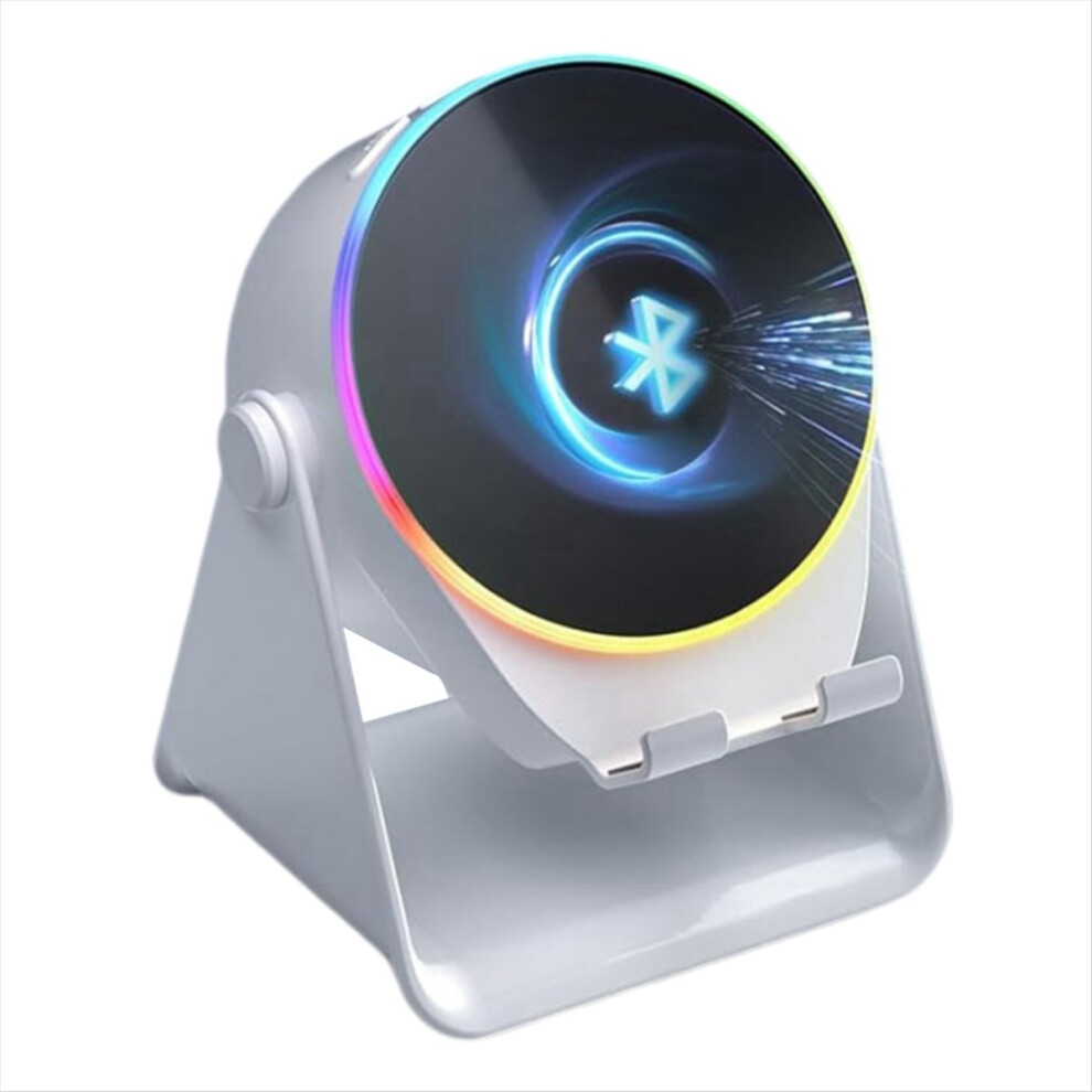Wireless Induction Speaker,Cell Phone Stand With Bluetooth Speaker,Stereo Sound,Rgb Ambient ,Smartphone Holder A Light 4852887793751