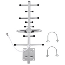 Digitale TV-Antenne HDTV 4K mit verstärktem Außensignalverstärker, 300 Meilen Reichweite, VHF/UHF-Empfang