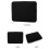 Black Laptop Bag Portable Case for Macbook Tablet Sleeve 14 Inch 5