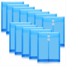 12 Pack Envelopes with Button & String Tie Closure, Expandable Files Organizer Document Folders,for School Office Home