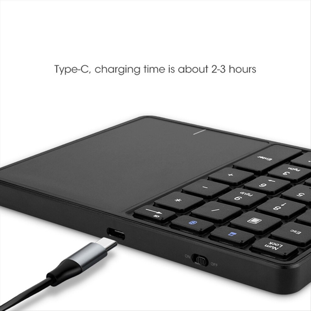 Pavé Numérique Bluetooth Rechargeable 35 Touches - Clavier Numérique Externe Sans Fil Pour Ordinateur Portable PC Mac Android