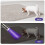 Lot de 4 lampes torches fluorescentes UV pour la détection de mousse de chat 6