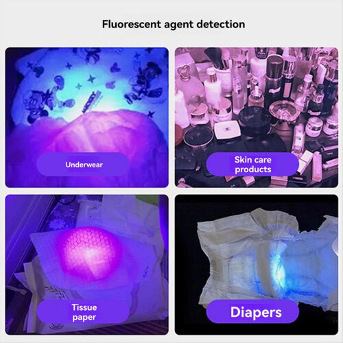 Lot de 4 lampes torches fluorescentes UV pour la détection de mousse de chat 1