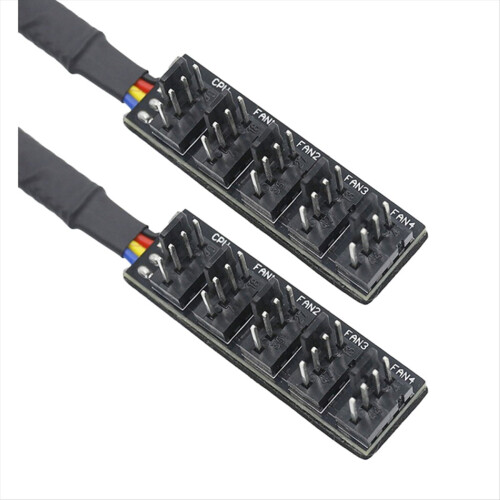 2 τεμάχια 5-θυρο PC 4-ακίδων PC PWM CPU ανεμιστήρα ψύξης προσαρμογέα διανομέα